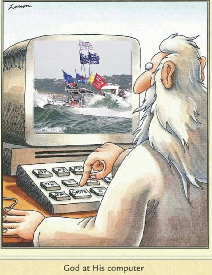 sinking of Trump armada